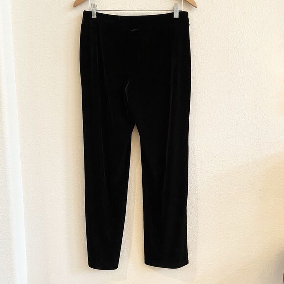 Soma Womens Black Soft Velvet Velour Pull On Casual Lounge Pants Pockets Small - Picture 5 of 10